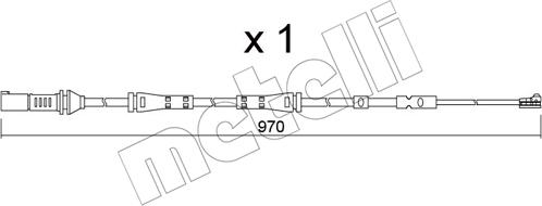 Metelli SU.375 - Kulumisenilmaisin, jarrupala inparts.fi