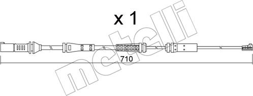 Metelli SU.376 - Kulumisenilmaisin, jarrupala inparts.fi