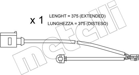 Metelli SU.294 - Kulumisenilmaisin, jarrupala inparts.fi