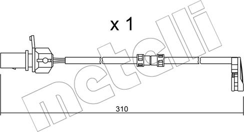 Metelli SU.290 - Kulumisenilmaisin, jarrupala inparts.fi