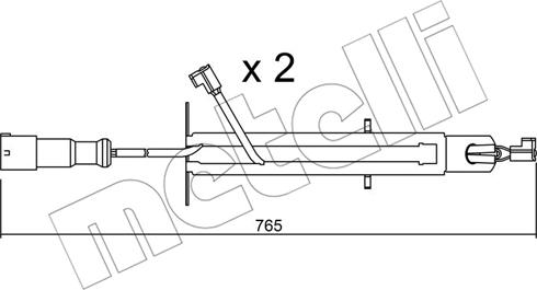 Metelli SU.293K - Kulumisenilmaisin, jarrupala inparts.fi