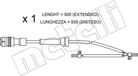 Metelli SU.265 - Kulumisenilmaisin, jarrupala inparts.fi