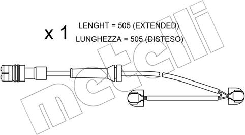 Metelli SU.266 - Kulumisenilmaisin, jarrupala inparts.fi