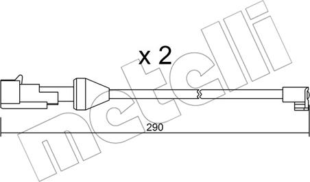 Metelli SU.204K - Kulumisenilmaisin, jarrupala inparts.fi