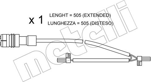 Metelli SU.219 - Kulumisenilmaisin, jarrupala inparts.fi