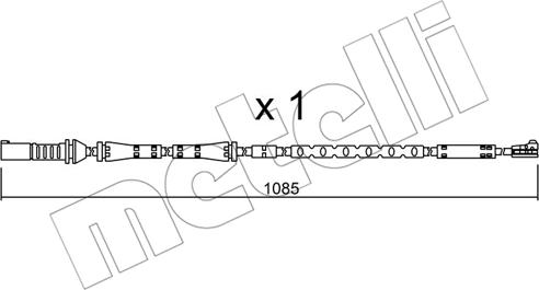 Metelli SU.284 - Kulumisenilmaisin, jarrupala inparts.fi