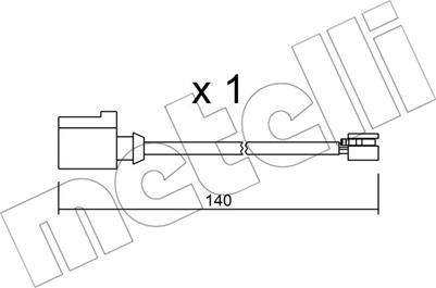 Metelli SU.274 - Kulumisenilmaisin, jarrupala inparts.fi