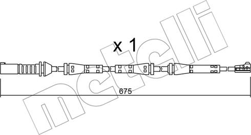 Metelli SU.278 - Kulumisenilmaisin, jarrupala inparts.fi