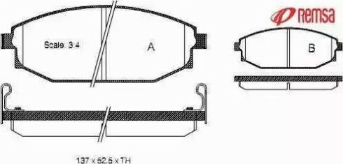 HELLA T1304 - Jarrupala, levyjarru inparts.fi