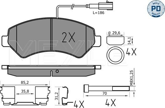 Meyle 025 244 6619-2/PD - Jarrupala, levyjarru inparts.fi