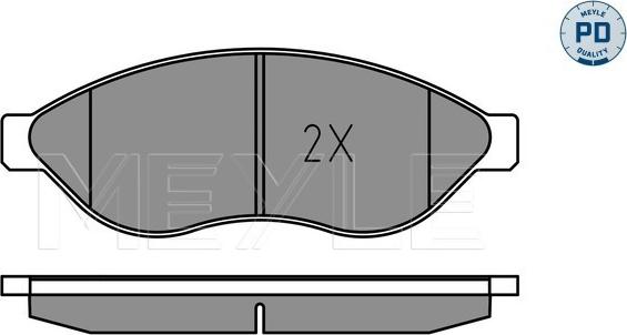 Meyle 025 244 6819-1/PD - Jarrupala, levyjarru inparts.fi