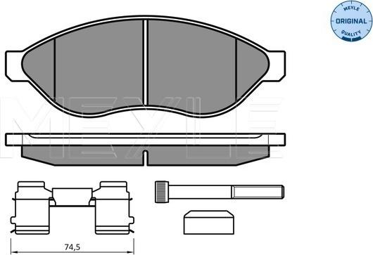 Meyle 025 244 6819/W1 - Jarrupala, levyjarru inparts.fi