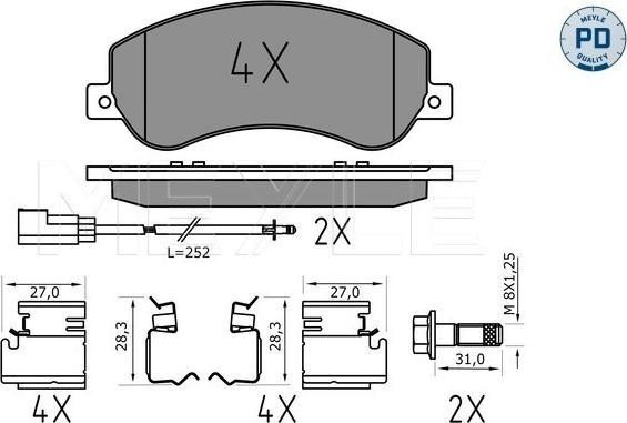 Meyle 025 244 8419/PD - Jarrupala, levyjarru inparts.fi