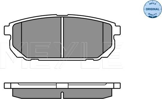 Meyle 025 240 5815/W - Jarrupala, levyjarru inparts.fi