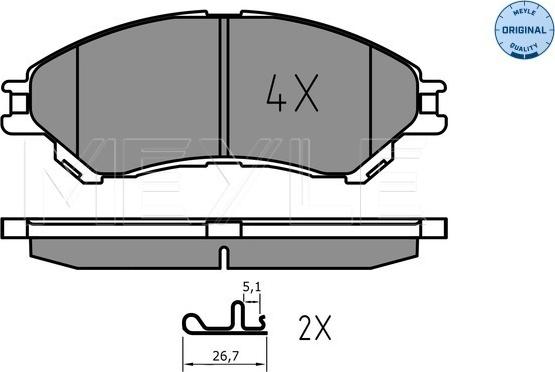 Meyle 025 259 7916 - Jarrupala, levyjarru inparts.fi