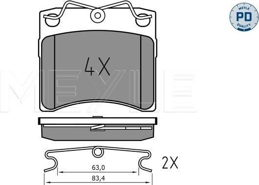 Meyle 025 206 5217/PD - Jarrupala, levyjarru inparts.fi