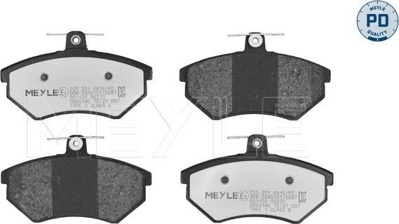 Meyle 025 201 6816/PD - Jarrupala, levyjarru inparts.fi