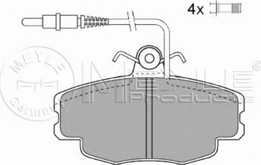 Meyle 025 214 6018/W - Jarrupala, levyjarru inparts.fi