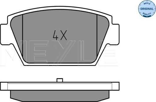 Meyle 025 211 2514 - Jarrupala, levyjarru inparts.fi