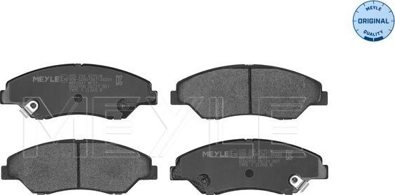 Meyle 025 234 4215/W - Jarrupala, levyjarru inparts.fi