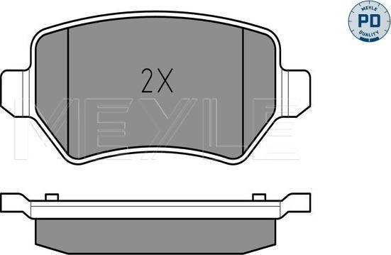 Meyle 025 234 1715/PD - Jarrupala, levyjarru inparts.fi