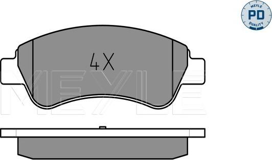 Meyle 025 235 9919/PD - Jarrupala, levyjarru inparts.fi