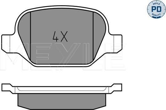 Meyle 025 235 1716/PD - Jarrupala, levyjarru inparts.fi