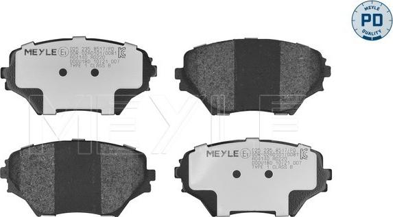 Meyle 025 235 8517/PD - Jarrupala, levyjarru inparts.fi