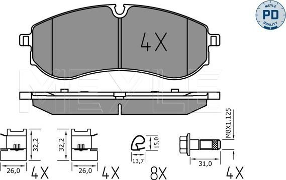 Meyle 025 224 9220/PD - Jarrupala, levyjarru inparts.fi