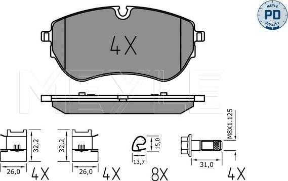 Meyle 025 226 4420/PD - Jarrupala, levyjarru inparts.fi