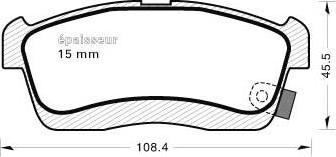 MK Kashiyama BP-1518 - Jarrupala, levyjarru inparts.fi