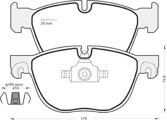 Magneti Marelli 363916060855 - Jarrupala, levyjarru inparts.fi