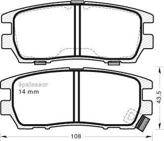 Aisin SS806-S - Jarrupala, levyjarru inparts.fi