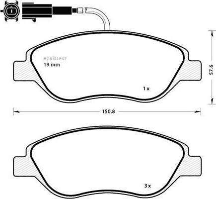 HELLA 8DB 355 018-841 - Jarrupala, levyjarru inparts.fi