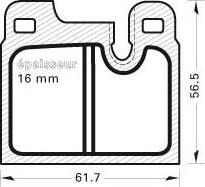 Textar 20910 165  0 4 T477 - Jarrupala, levyjarru inparts.fi