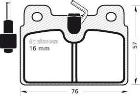 BOSCH 986460970 - Jarrupala, levyjarru inparts.fi