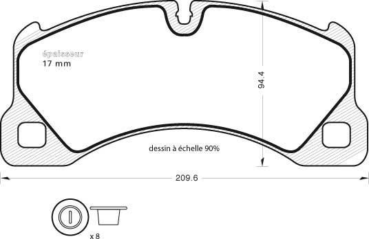 Magneti Marelli 323700043700 - Jarrupala, levyjarru inparts.fi