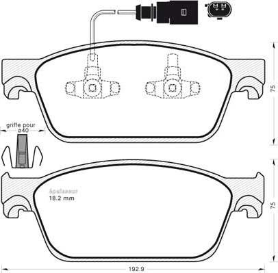 ACDelco AC0581551D - Jarrupala, levyjarru inparts.fi