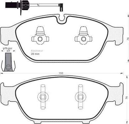 Magneti Marelli 363700202092 - Jarrupala, levyjarru inparts.fi