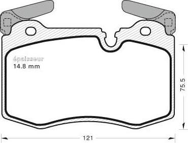 Valeo 670140 - Jarrupala, levyjarru inparts.fi