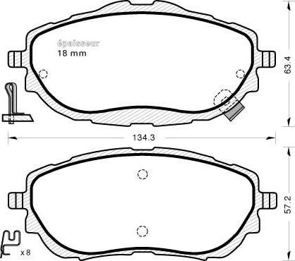 Valeo 9010975 - Jarrupala, levyjarru inparts.fi