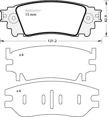 Magneti Marelli P83166MM - Jarrupala, levyjarru inparts.fi