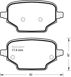 Magneti Marelli PF1243 - Jarrupala, levyjarru inparts.fi