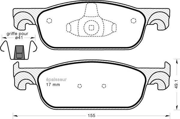 BOSCH BP2055 - Jarrupala, levyjarru inparts.fi