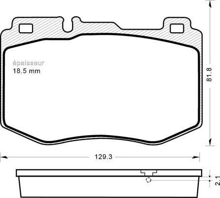 Japanparts PA-0515MK - Jarrupala, levyjarru inparts.fi