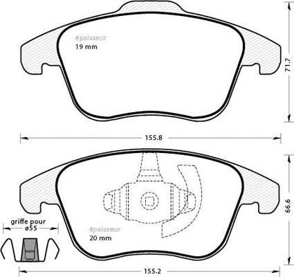 PEUGEOT 671764 - Jarrupala, levyjarru inparts.fi