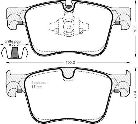 HELLA 355036491 - Jarrupala, levyjarru inparts.fi