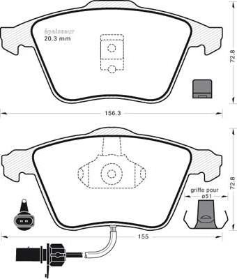 Valeo 670750 - Jarrupala, levyjarru inparts.fi