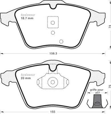 Japanparts PA0349MK - Jarrupala, levyjarru inparts.fi