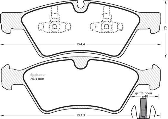 Triscan 414-1830 - Jarrupala, levyjarru inparts.fi